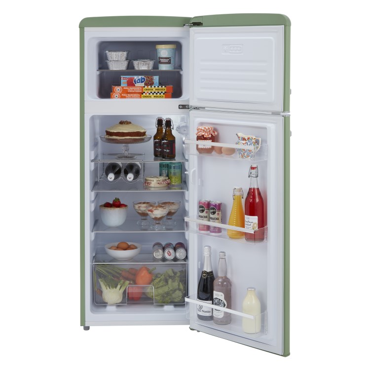 CDA 206 Litre Top Mount Retro Freestanding Fridge Freezer - Betty Meadow