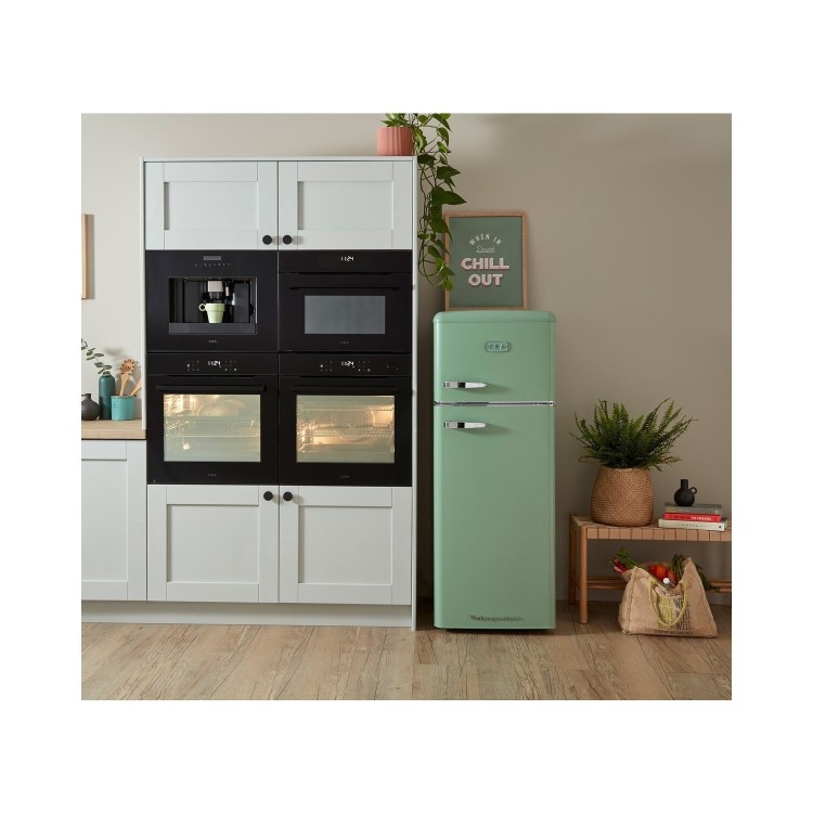 CDA 206 Litre Top Mount Retro Freestanding Fridge Freezer - Betty Meadow