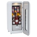 1194204 CDA Nancy Cotton 13 Bottle Capacity Single Zone Freestanding Retro Wine Cooler - White
