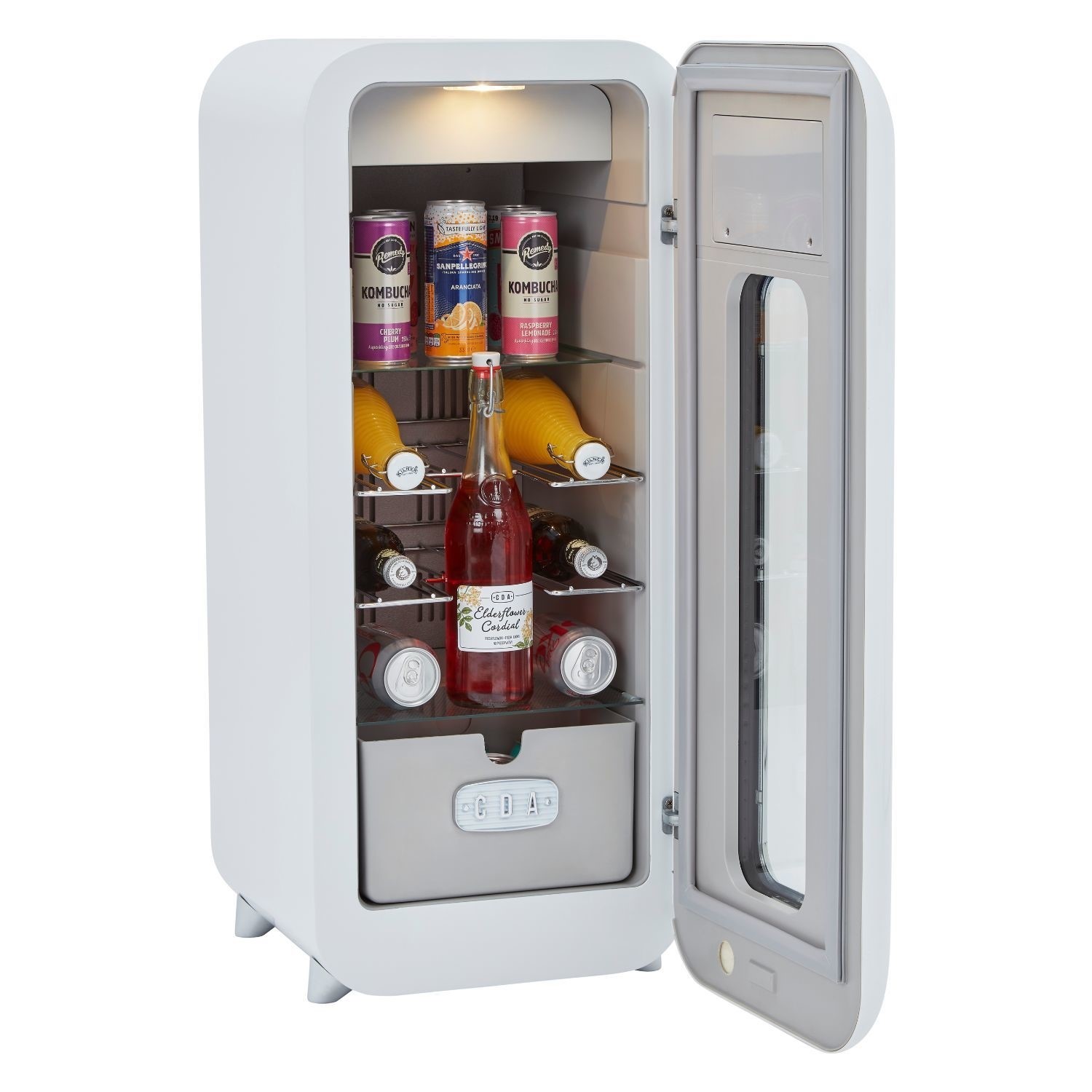 Nancy Cotton 13 Bottle Capacity Single Zone Freestanding Retro Wine Cooler