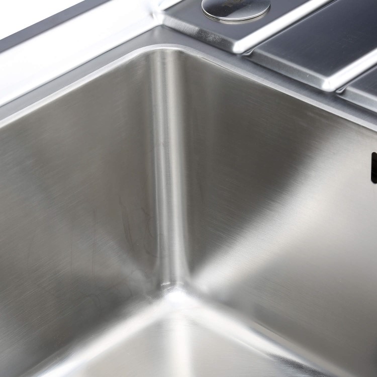 Refurbished Taylor & Moore Como Single Bowl Reversible Drainer Stainless Steel Sink