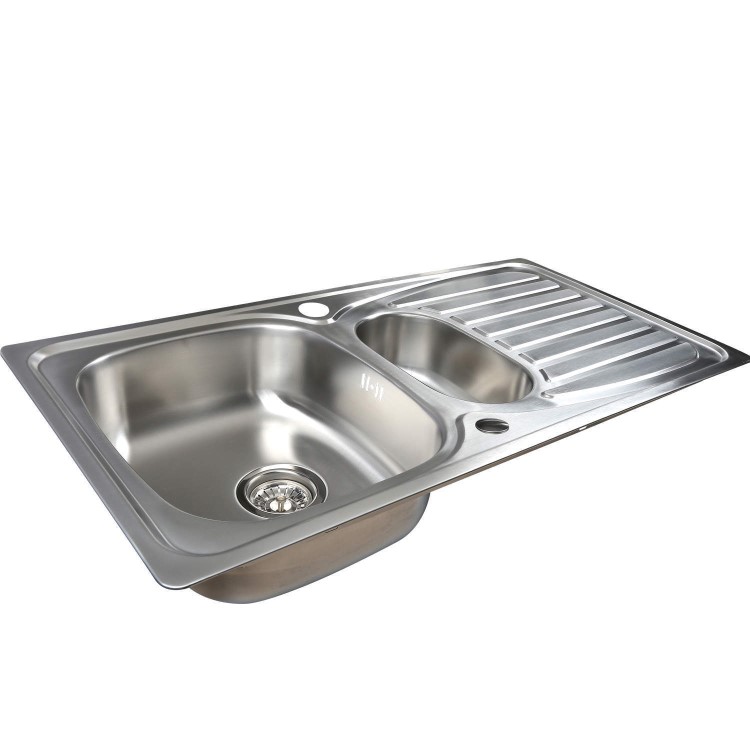 GRADE A2 - Taylor & Moore Ness 1.5 Bowl with Drainer Reversible Stainless Steel Kitchen Sink