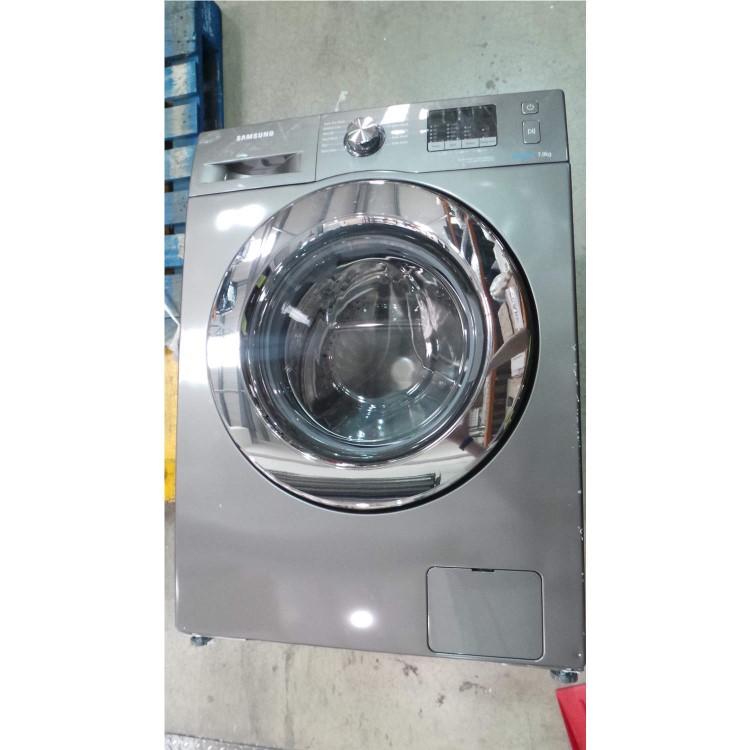 GRADE A3 - Heavy cosmetic damage - Samsung WF70F5E2W4X EcoBubble 7kg 1400rpm Freestanding Washing Machine Graphite Grey