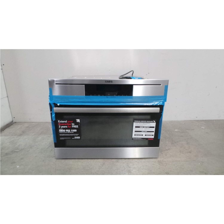 GRADE A3  - AEG KM8403021M Compact Height Built-in Combination Microwave Oven 