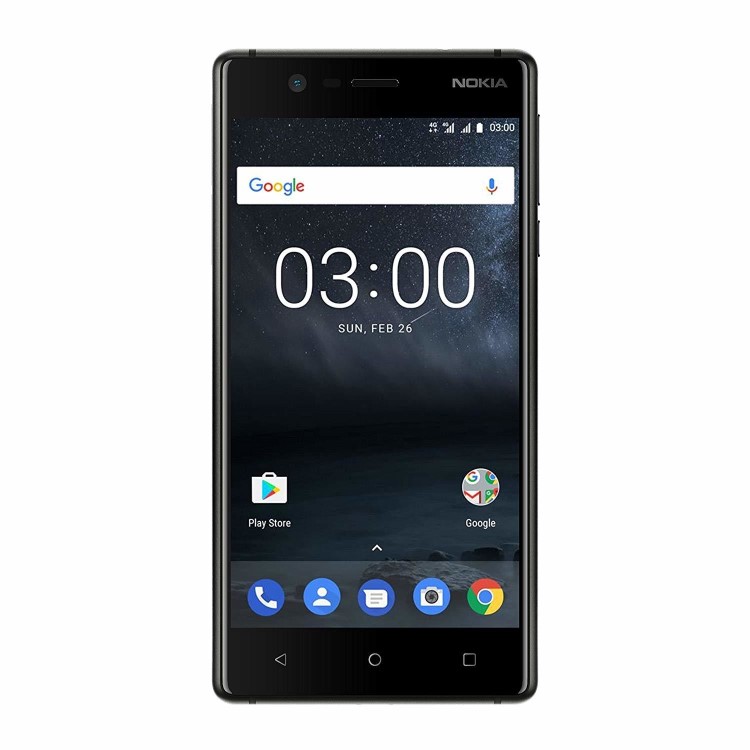 Nokia 3 Matte Black 5" 16GB 4G Unlocked & SIM Free