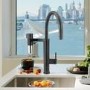 Franke Vital Capsule Round Matt Black Filtered Water Kitchen Tap