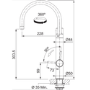 Franke Vital Capsule Round Steel Filtered Water Kitchen Tap