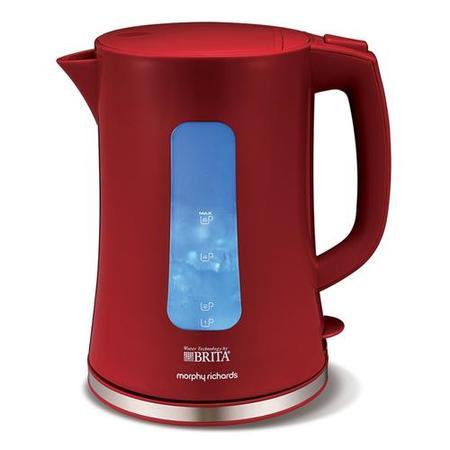 Morphy Richards 120001 Jul 3kw 1.5l Brita Accents Filter Kettle Rose Red
