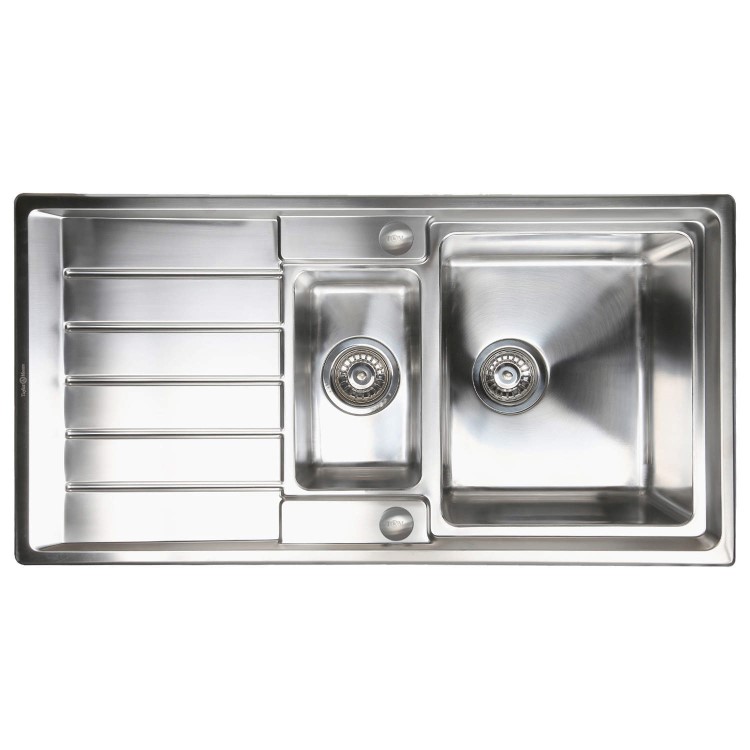 Refurbished Taylor & Moore Huron 1.5 Bowl Reversible Stainless Steel Sink