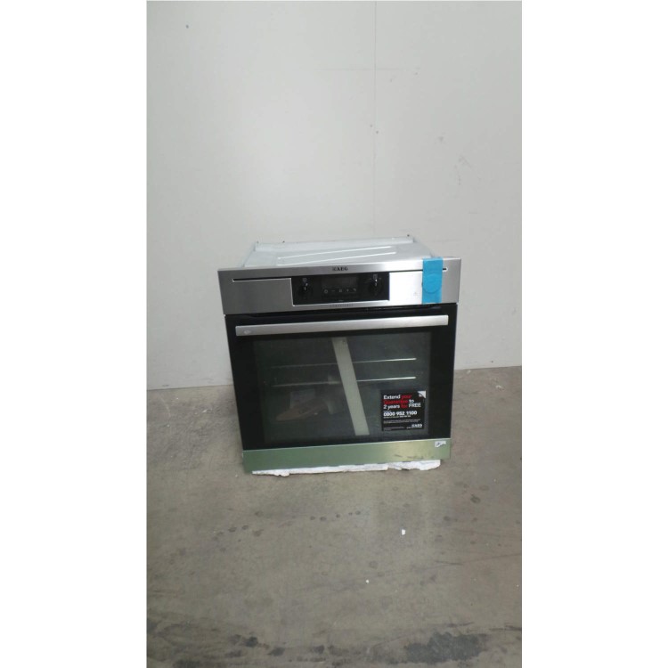 GRADE A3  - AEG BP5014321M 8 Function Electric Built-in Single Oven With Pyroluxe Cleaning Stainless