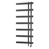 Horton Black Heated Towel Rail - 1200 x 500mm