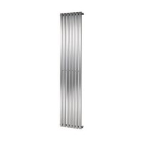Merlo Chrome Single Panel Vertical Radiator - 1800 x 435mm