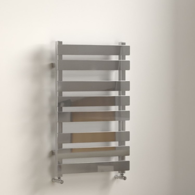 Perlo Chrome Heated Towel Rail - 800 x 500mm