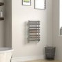 Perlo Chrome Heated Towel Rail - 800 x 500mm