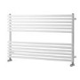 White Horizontal Heated Towel Rail Radiator 600 x 1000mm - Oxfordshire