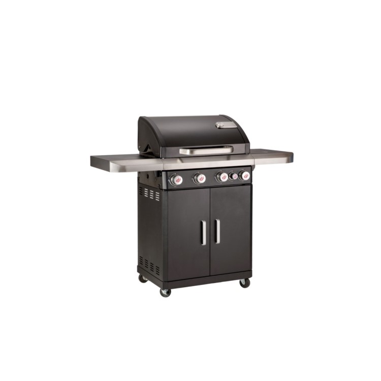 Refurbished Landmann Rexon MCS 4.1 - 4 Burner Gas BBQ Grill - Black