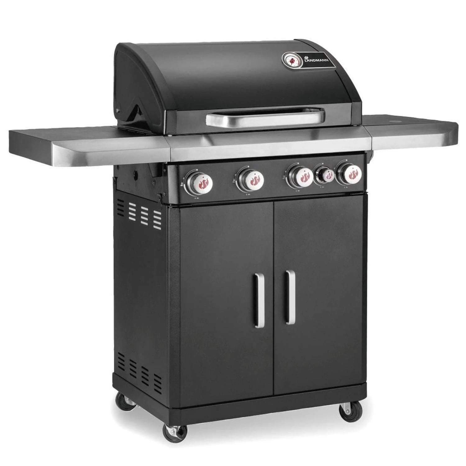 Landmann Rexon MCS 4.1 - 4 Burner Gas BBQ Grill - Black