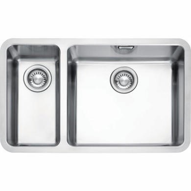 Franke Kbx 160 45 20 Kubus 1 5 Bowl Undermount Stainless Steel Sink With Left Hand Small Bowl