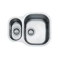 Franke CPX160P Compact Undermount Stainless Steel Sink with Reversible Drainer