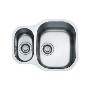 Franke CPX160P Compact Undermount Stainless Steel Sink with Reversible Drainer