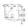 Franke CPX160P Compact Undermount Stainless Steel Sink with Reversible Drainer