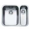 1.5 Bowl Undermount Chrome Stainless Steel Kitchen Sink with Right Hand Drainer- Franke Ariane