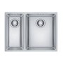 1.5 Bowl Left Hand Undermount Stainless Steel Kitchen Sink - Franke Maris 34-19