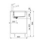 1.5 Bowl Left Hand Undermount Stainless Steel Kitchen Sink - Franke Maris 34-19