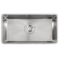 Franke Maris Quiet 110-50 Single Bowl Silent Undermount Stainless Steel Kitchen Sink