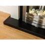 Adam White and Chrome Freestanding Electric Fireplace Suite - Solus