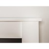 Adam White and Chrome Freestanding Electric Fireplace Suite - Solus