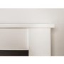 Adam White and Chrome Freestanding Electric Fireplace Suite - Solus