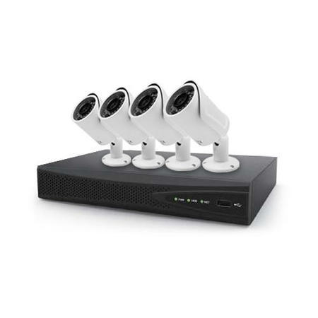 electriQ IQ Pro 8 Channel Network Video Recorder with 4 x 2MP IP Bullet cameras & 2TB Hard Drive