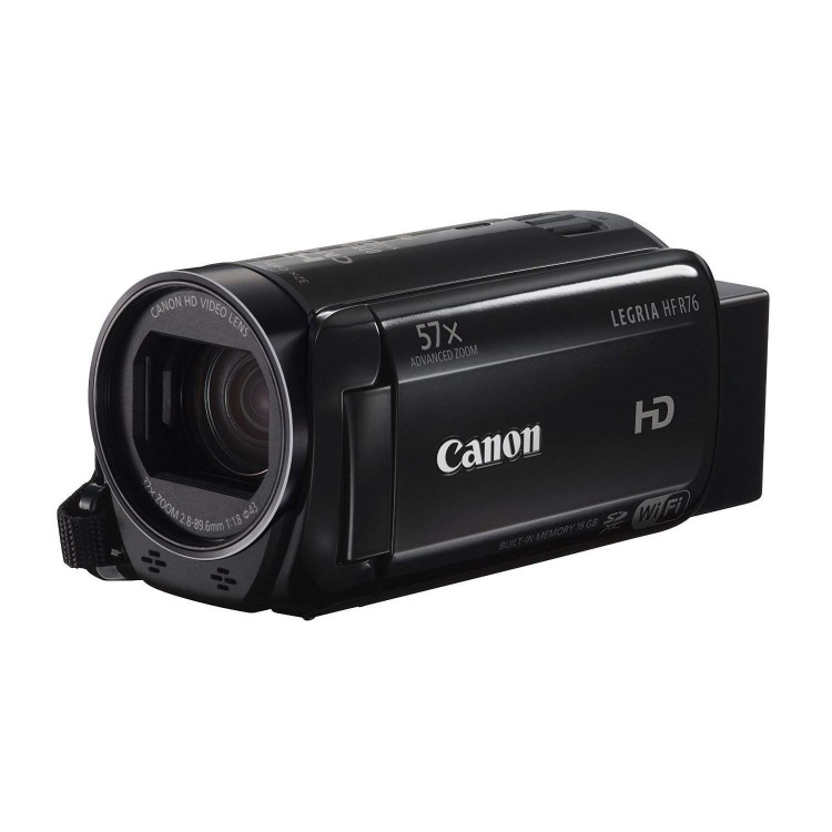 Canon Legria HF R76 Black Camcorder Kit inc 16GB SD Card & Case