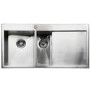GRADE A2  - Taylor & Moore GeorgeR 1.5 Bowl Right Hand Drainer Stainless Steel Sink