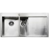 Refurbished Taylor &amp; Moore GeorgeR 1.5 Bowl Right Hand Drainer Stainless Steel Sink