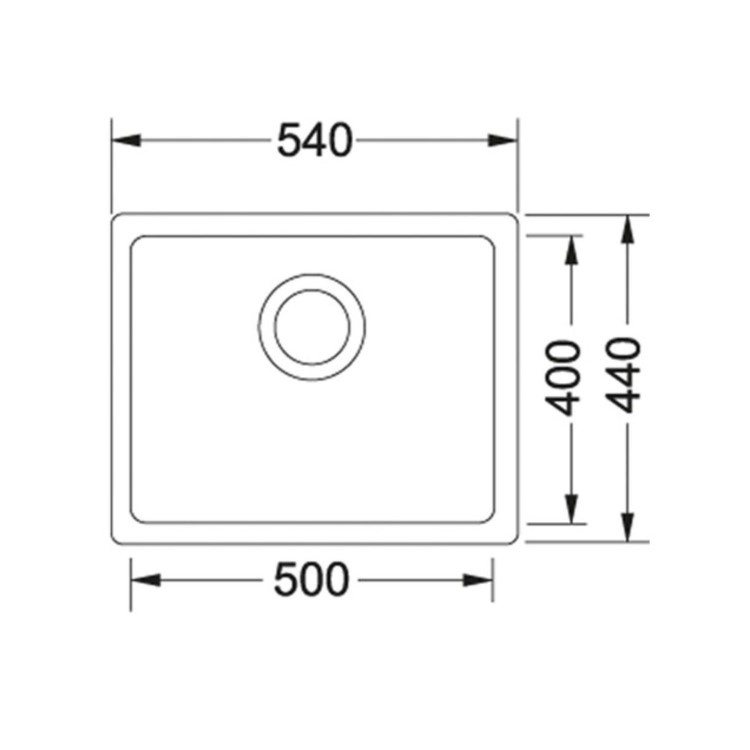 Franke Granite Undermount Kitchen Sink - Onyx Black