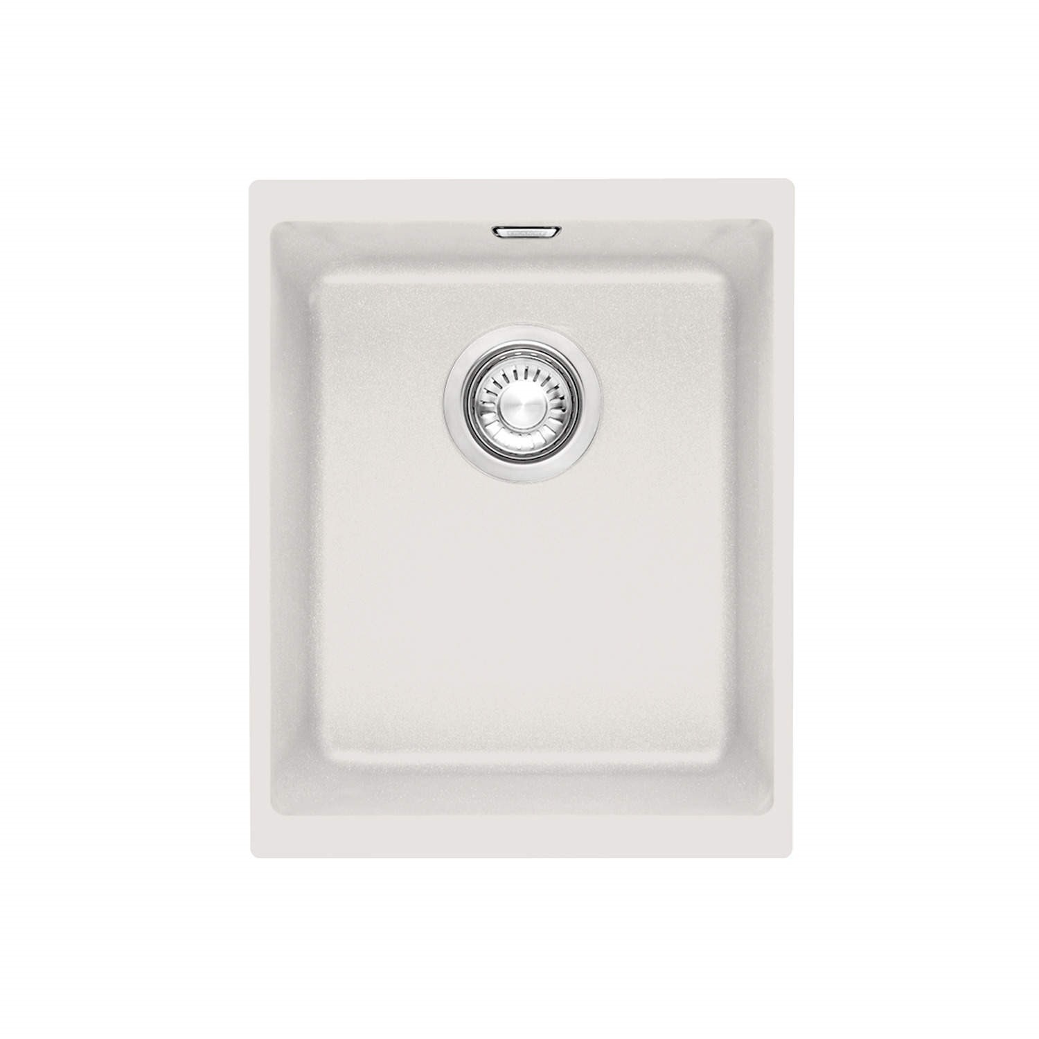 Half Bowl Undermount White Composite Kitchen Sink - Franke Sirius