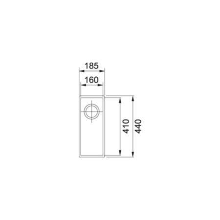 Half Bowl Undermount Polar White Composite Kitchen Sink - Franke Sirius