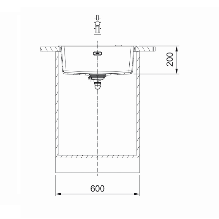Single Bowl Oyster Undermount Fragranite Kitchen Sink - Franke Maris 110-52