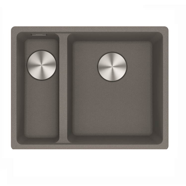 1.5 Bowl Left Hand Grey Undermount Fragranite Kitchen Sink - Franke Maris 34-15