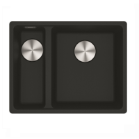 1.5 Bowl Left Hand Black Undermount Fragranite Kitchen Sink - Franke Maris 34-15