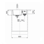 1.5 Bowl Right Hand White Undermount Fragranite Kitchen Sink - Franke Maris 34-15