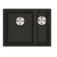 1.5 Bowl Right Hand Black Undermount Fragranite Kitchen Sink - Franke Maris 34-15