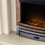 Adam Electric Fireplace Suite in Stone Effect with LED Downlights - Falmouth