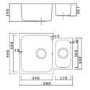 Taylor & Moore Superior 1.5 Bowl Undermount Stainless Steel Sink