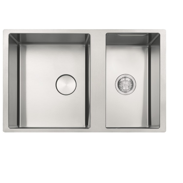 Single Bowl Reversible Inset Chrome Stainless Steel Kitchen Sink with Accessories - Franke Box Centre 41-27
