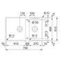 Single Bowl Reversible Inset Chrome Stainless Steel Kitchen Sink with Accessories - Franke Box Centre 41-27