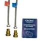 Grohe Pair of Adaptors for UK Fittings - 15mm Compression by 3/8 Inch BSP Male Thread