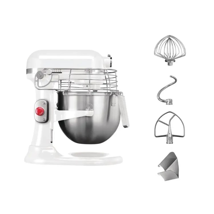 KitchenAid Professional Commercial Heavy Duty Stand Mixer - White - UK Plug - 5KSM7990XBWH